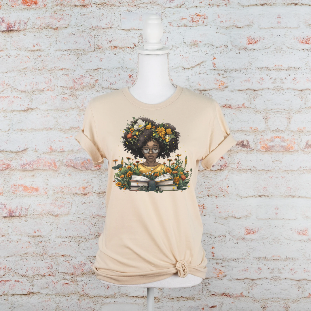 African American Floral Tee