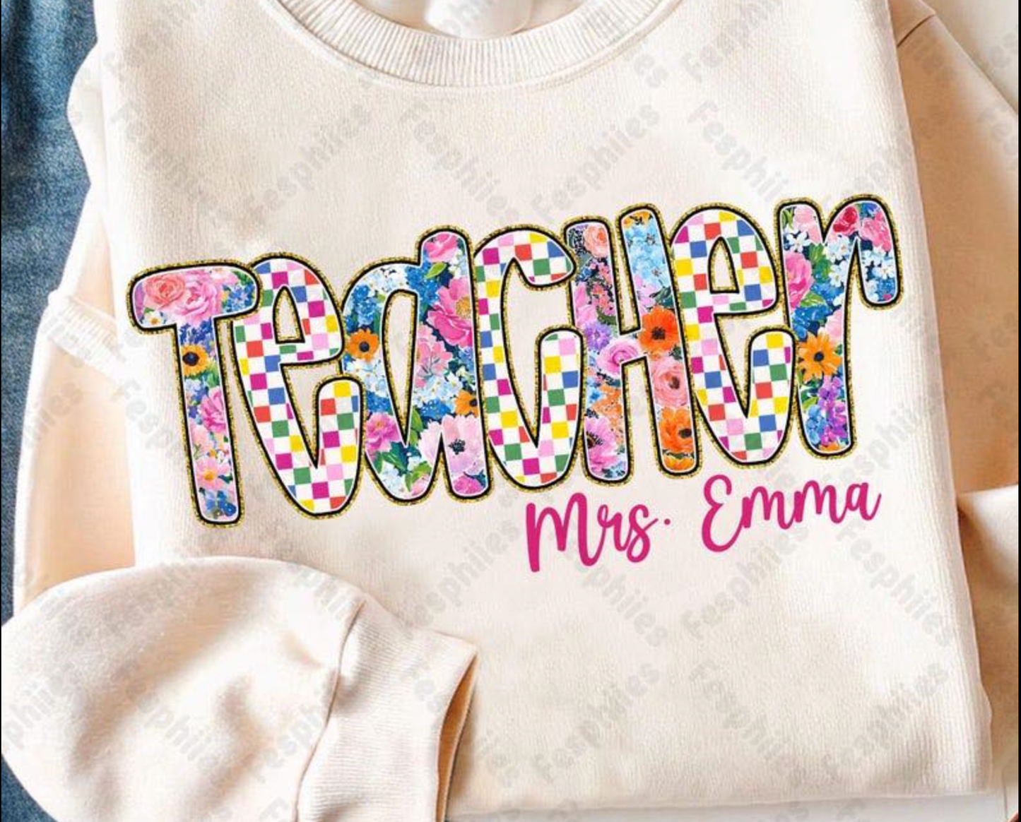 Personalize Teacher Tee