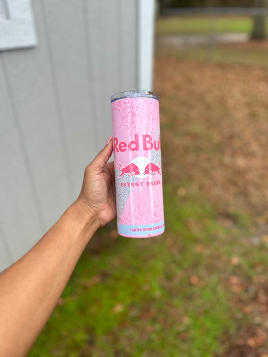 Pink 20oz Red Bull Inspired