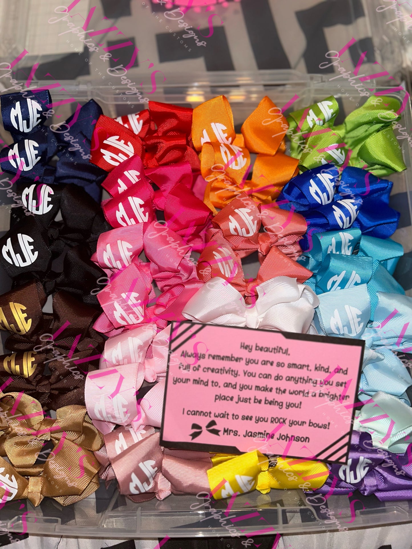 Hair Bows + Case