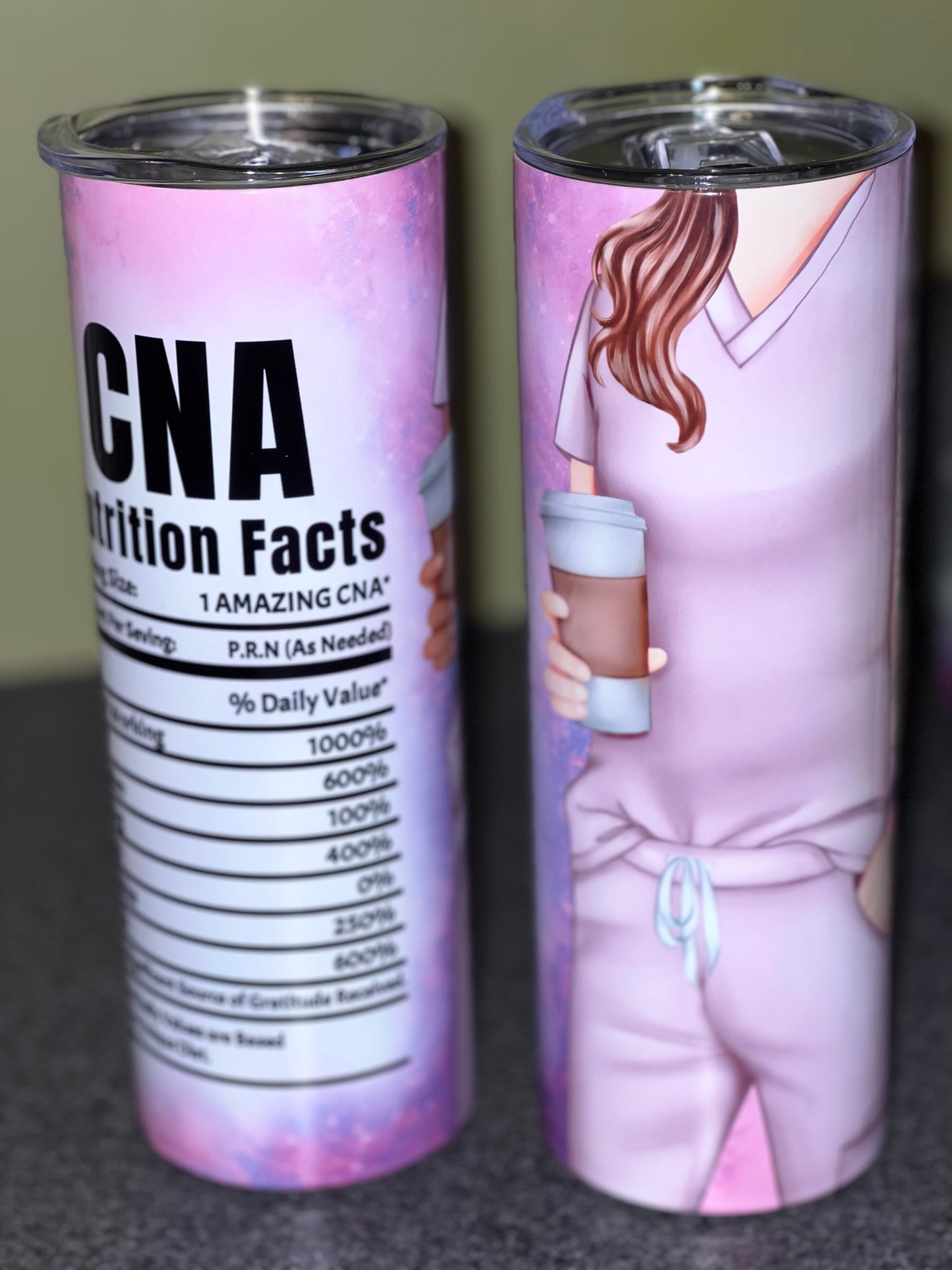 CNA Nutrition Facts Tumbler